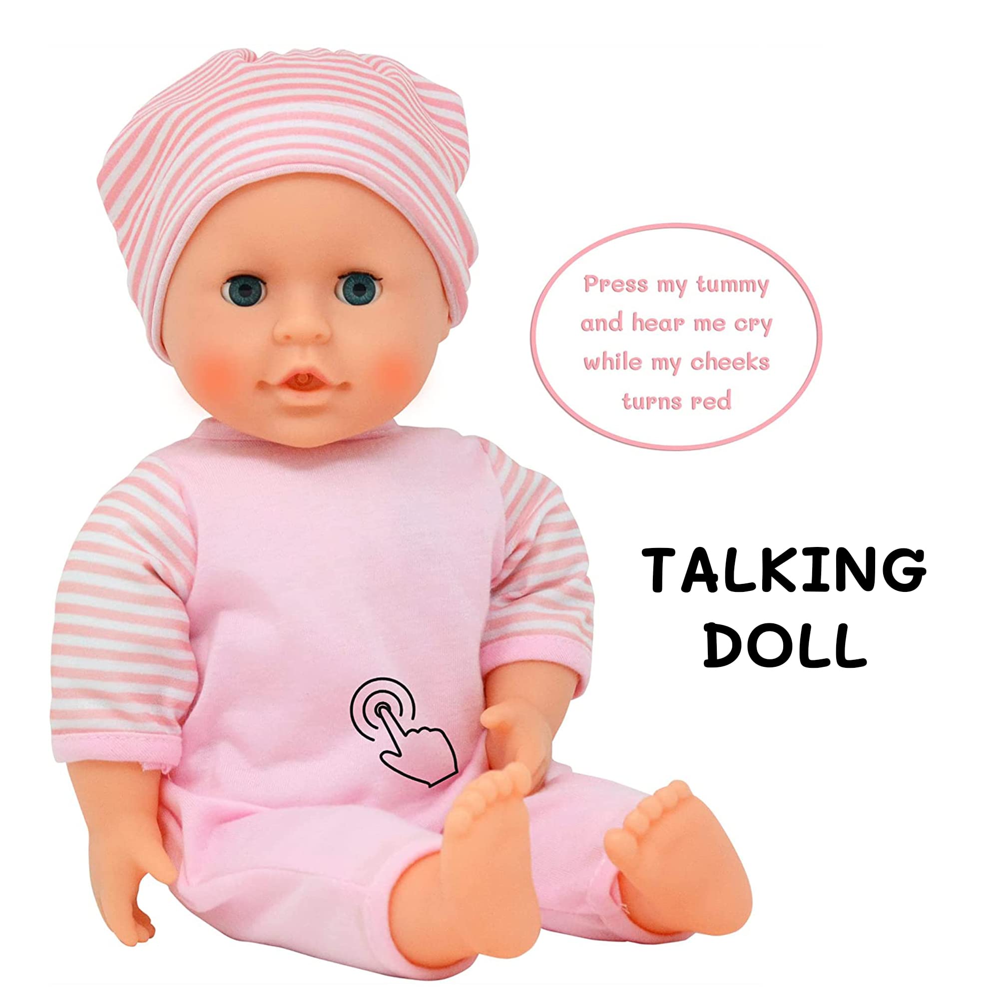 The New York Doll Collection thermometer accessory supports realistic temperature checks during pretend care.