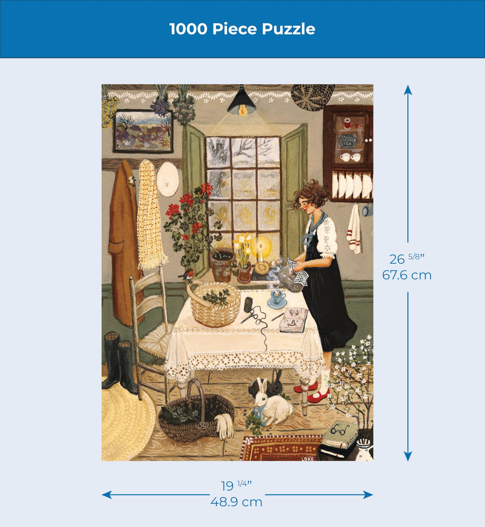 New York Puzzle Company random die-cut pieces create a unique challenge.