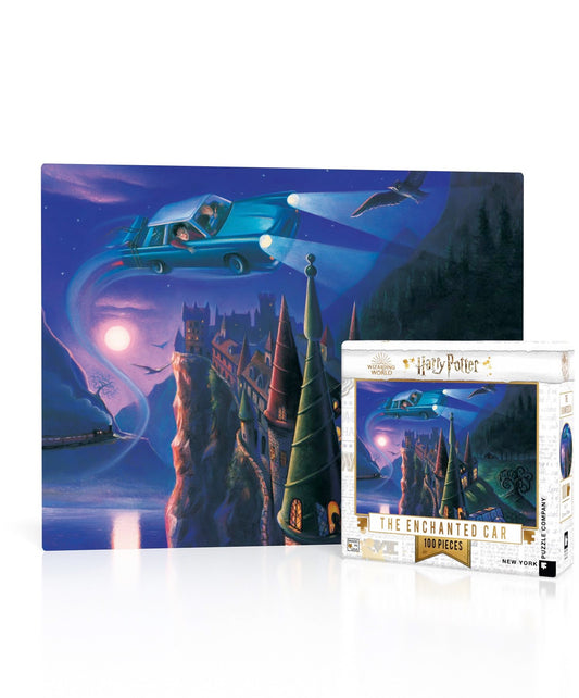 New York Puzzle Company Harry Potter Enchanted Car Mini box art for magical family activity