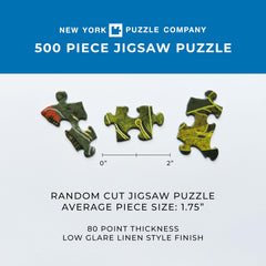 New York Puzzle Company One Percent for the Planet badge highlights sustainable practices.