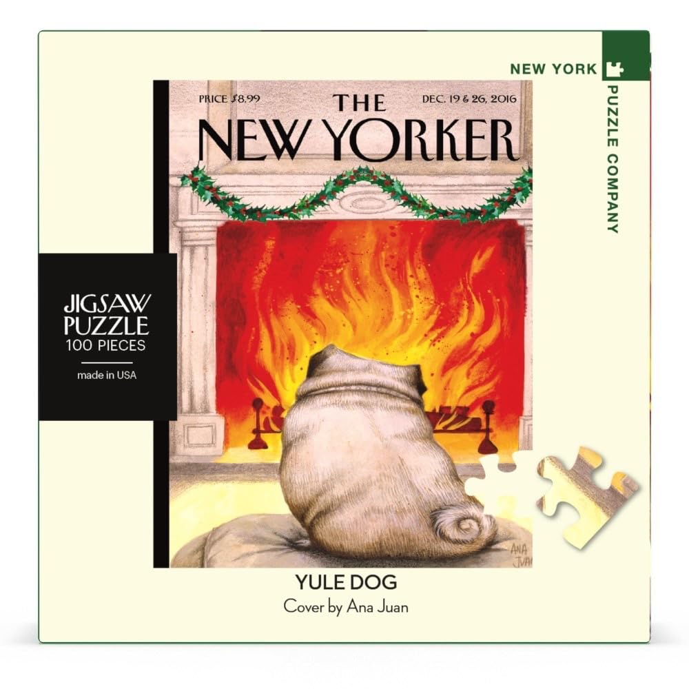 New York Puzzle Company Yule Dog Mini box front for family game night