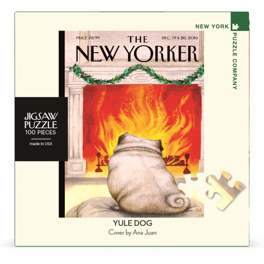 New York Puzzle Company Yule Dog Mini box front for family game night