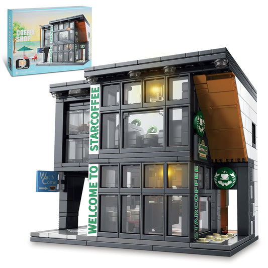 NEWABWN City Coffee House two-floor layout showcasing cozy cafe setup for creative play