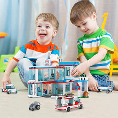 NEWABWN City Hospital STEM ambulance-truck enables action-packed rescue scenarios in imagination.