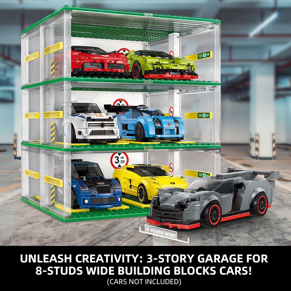 NEWABWN garage interior detail shows modular spaces for creative building