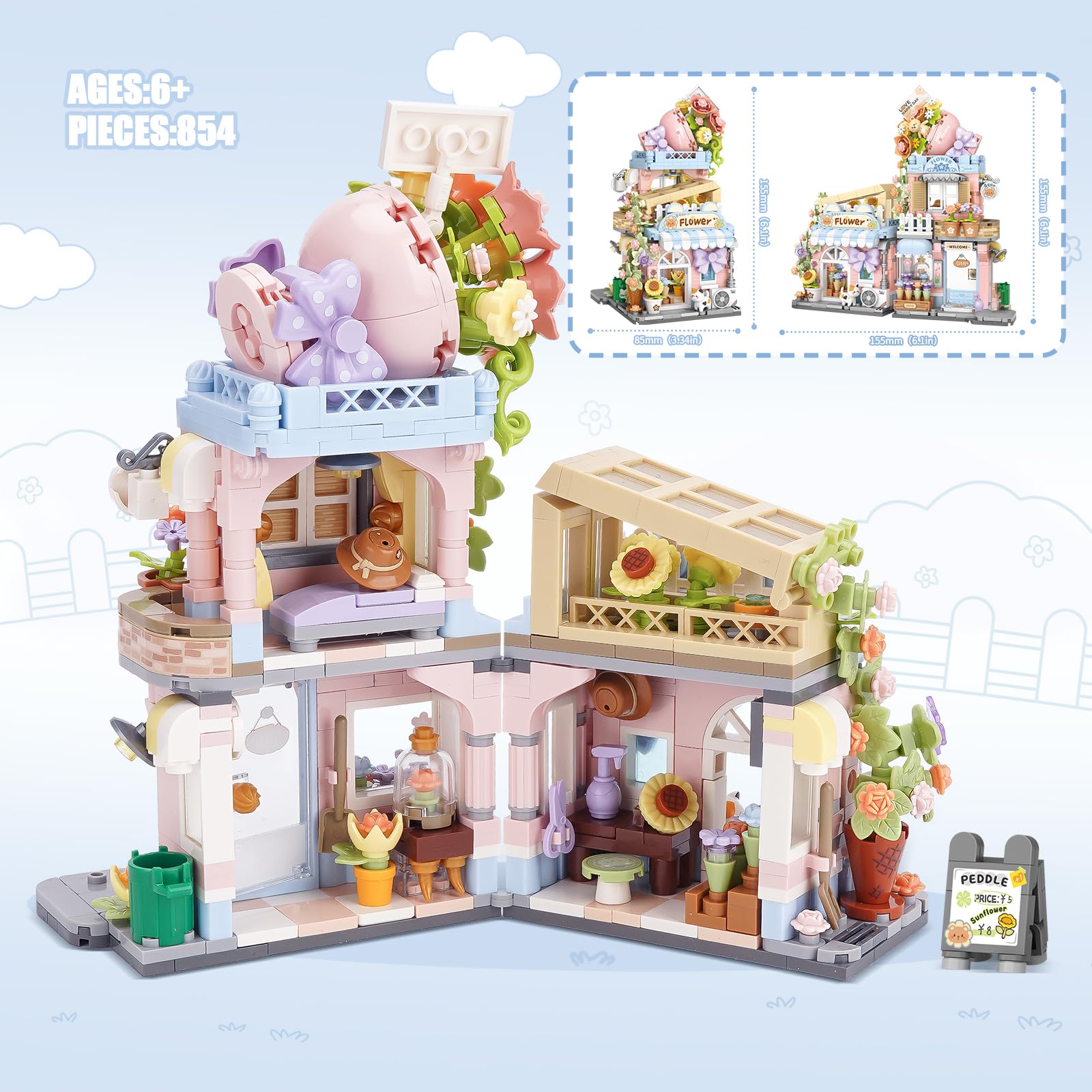 NEWABWN Premium ABS building parts ensure durable, safe construction.