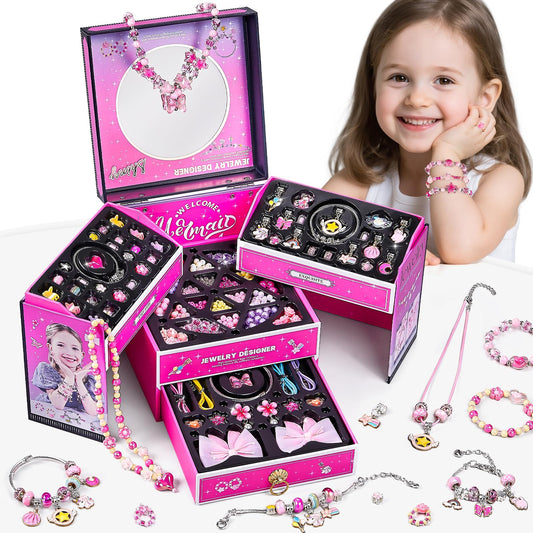 NewBandMo jewelry making kit contents with beads and tools for creative crafting