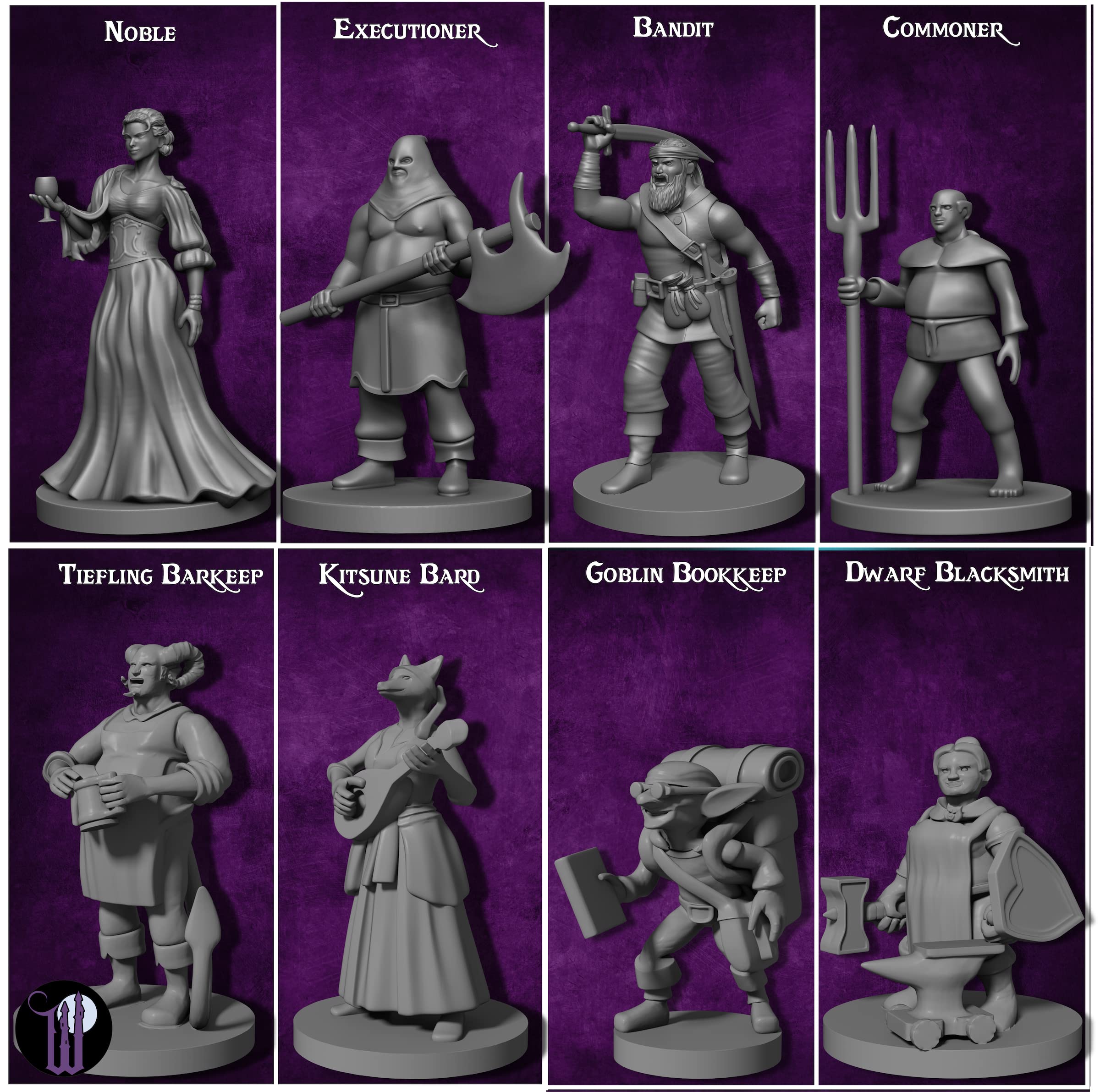 Newcombie Wildspire 29 townfolk alchemist figure sparks alchemy scenes and puzzle quests