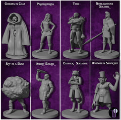 Newcombie Wildspire 29 townfolk sage figure fits spell-caster encounters and storytelling