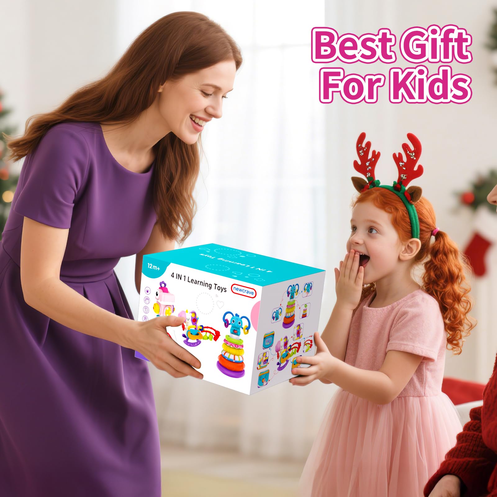 Newcrave 4-in-1 educational toy gift for 1-3 year olds