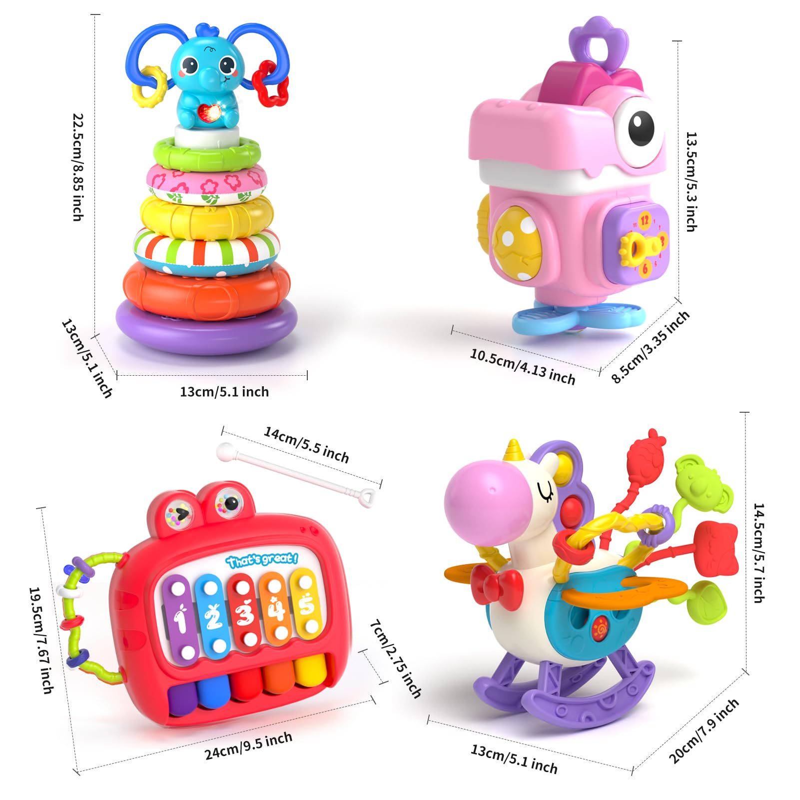 Newcrave busy cube dinosaur travel toy for on-the-go play