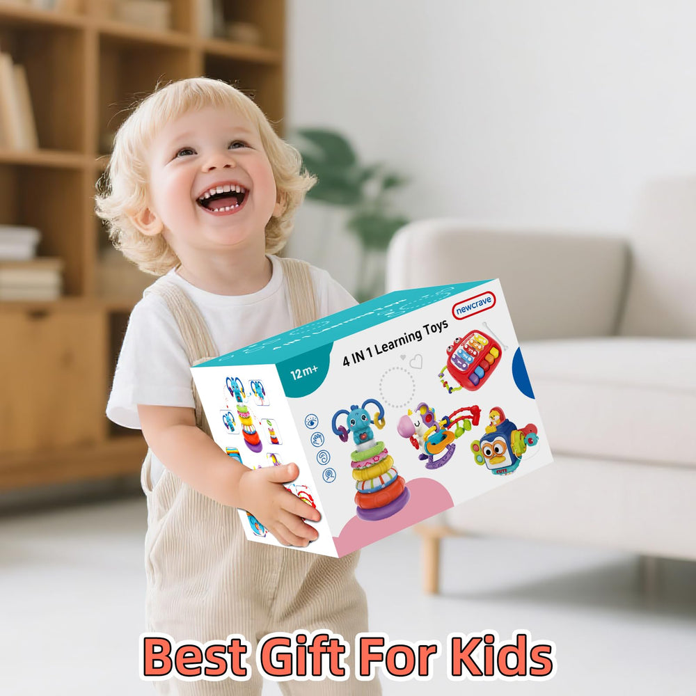 Newcrave gift-ready packaging for a 4-in-1 baby toy set