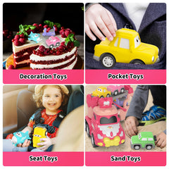 Newcrave colorful cars beside truck toy to inspire creative play