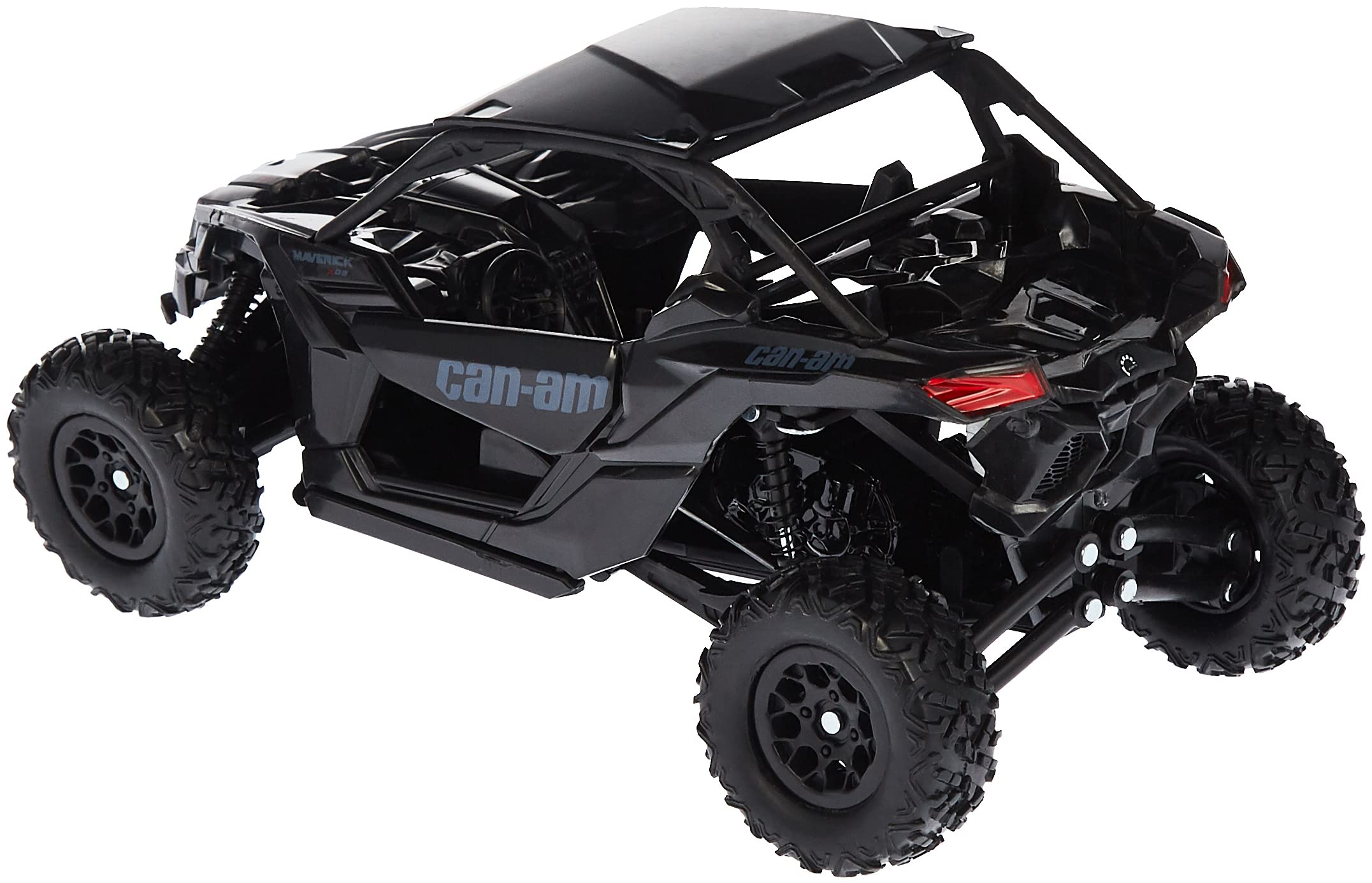 NewRay Can-Am Maverick X3 1:18 scale front view showcases glossy black finish