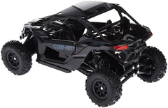 NewRay Can-Am Maverick X3 1:18 scale front view showcases glossy black finish