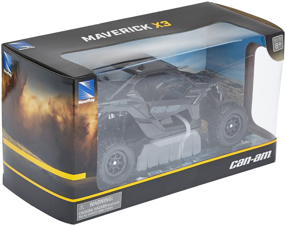 NewRay Can-Am Maverick X3 1:18 scale rear view highlights sleek profile