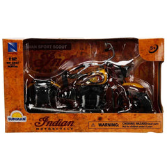 NewRay Indian Sport Scout 1934 brown badge detail licensed die-cast finish