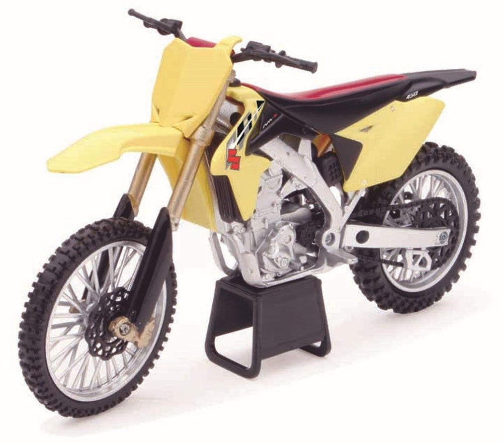 New-Ray Suzuki RM-Z450 2014 front-view die-cast model for display and collection