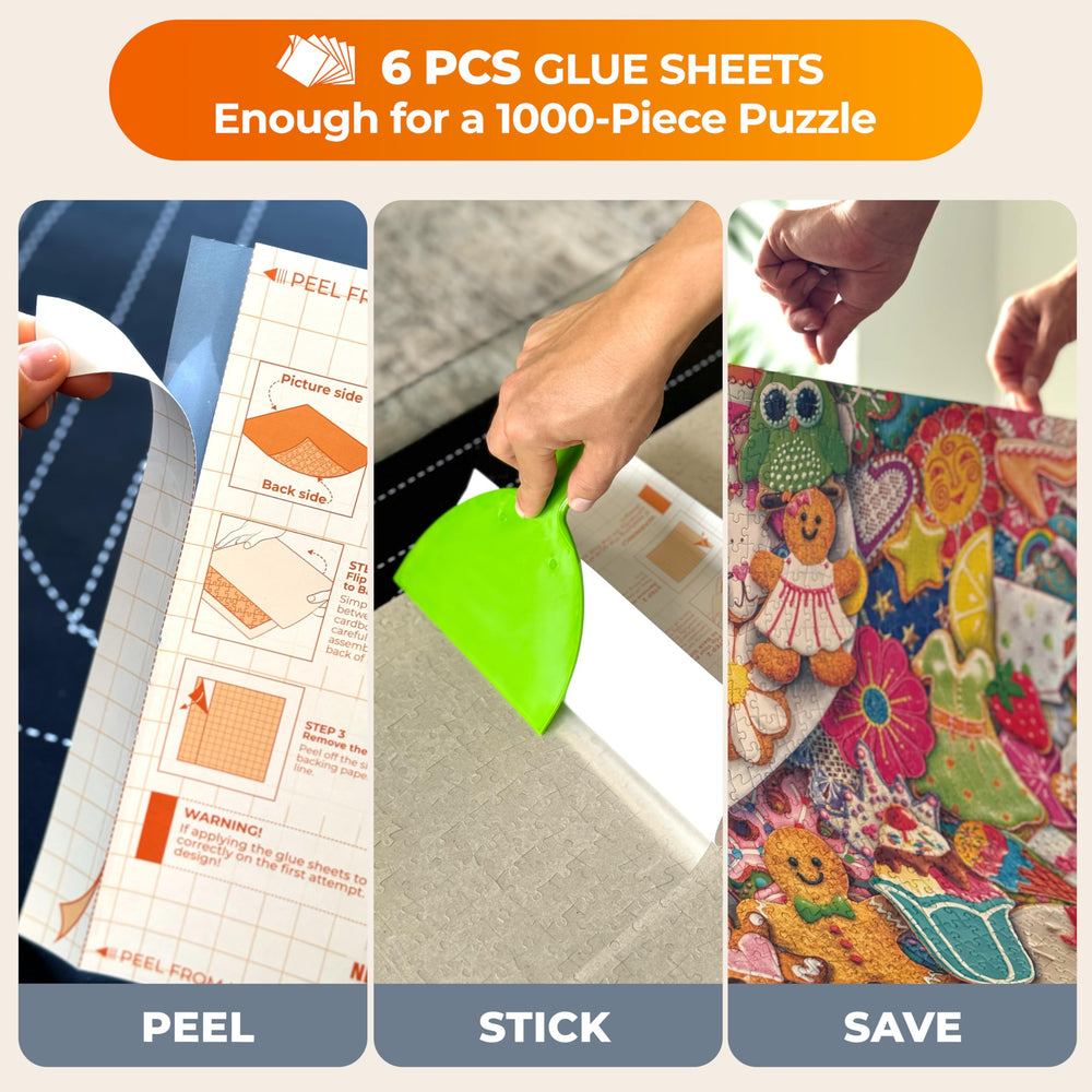 Newverest adhesive hangers display finished puzzles securely on the wall
