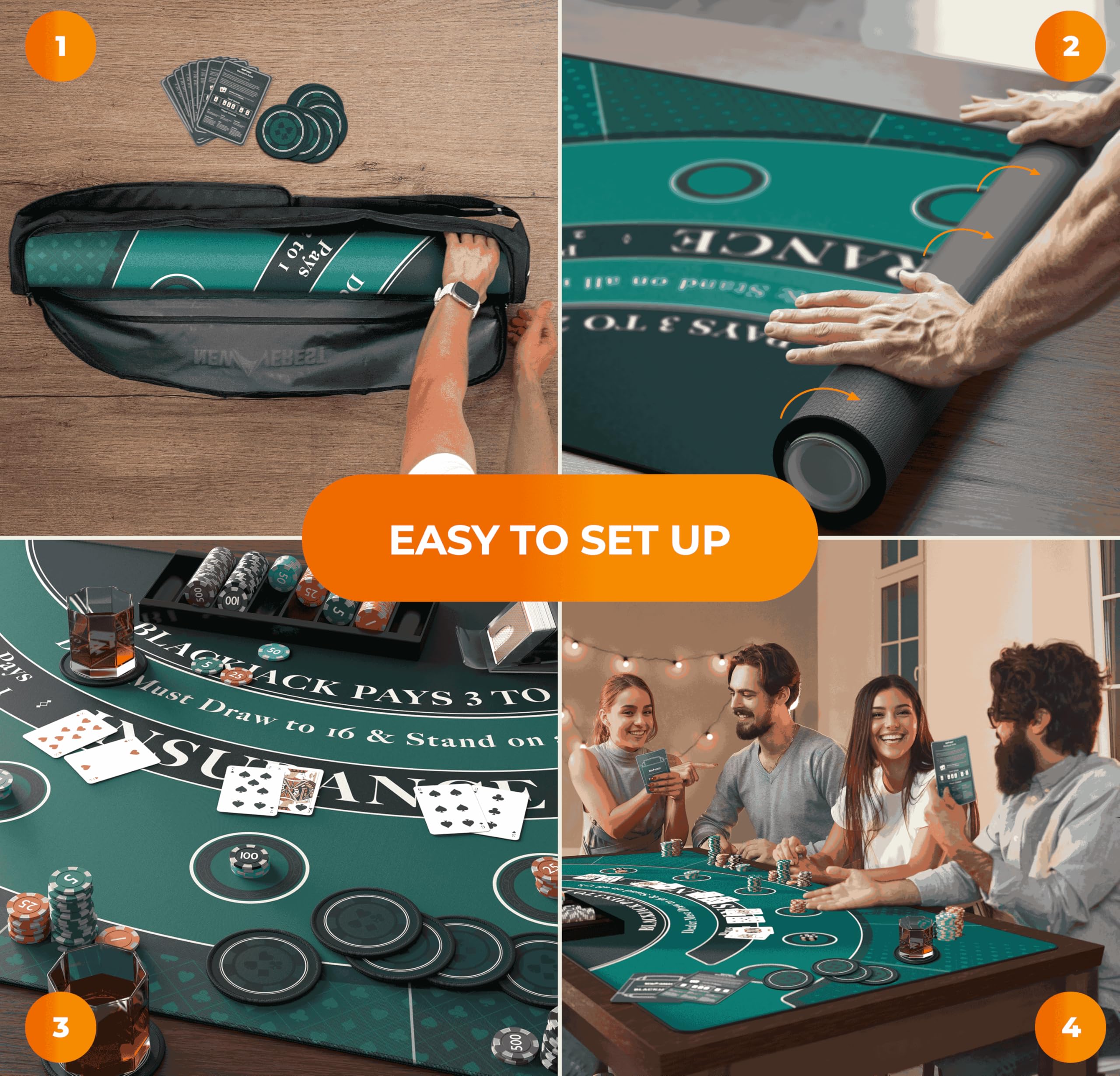 Newverest gift-ready packaging makes a thoughtful poker night gift.