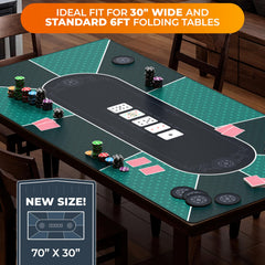 Newverest poker table top with authentic casino green design.