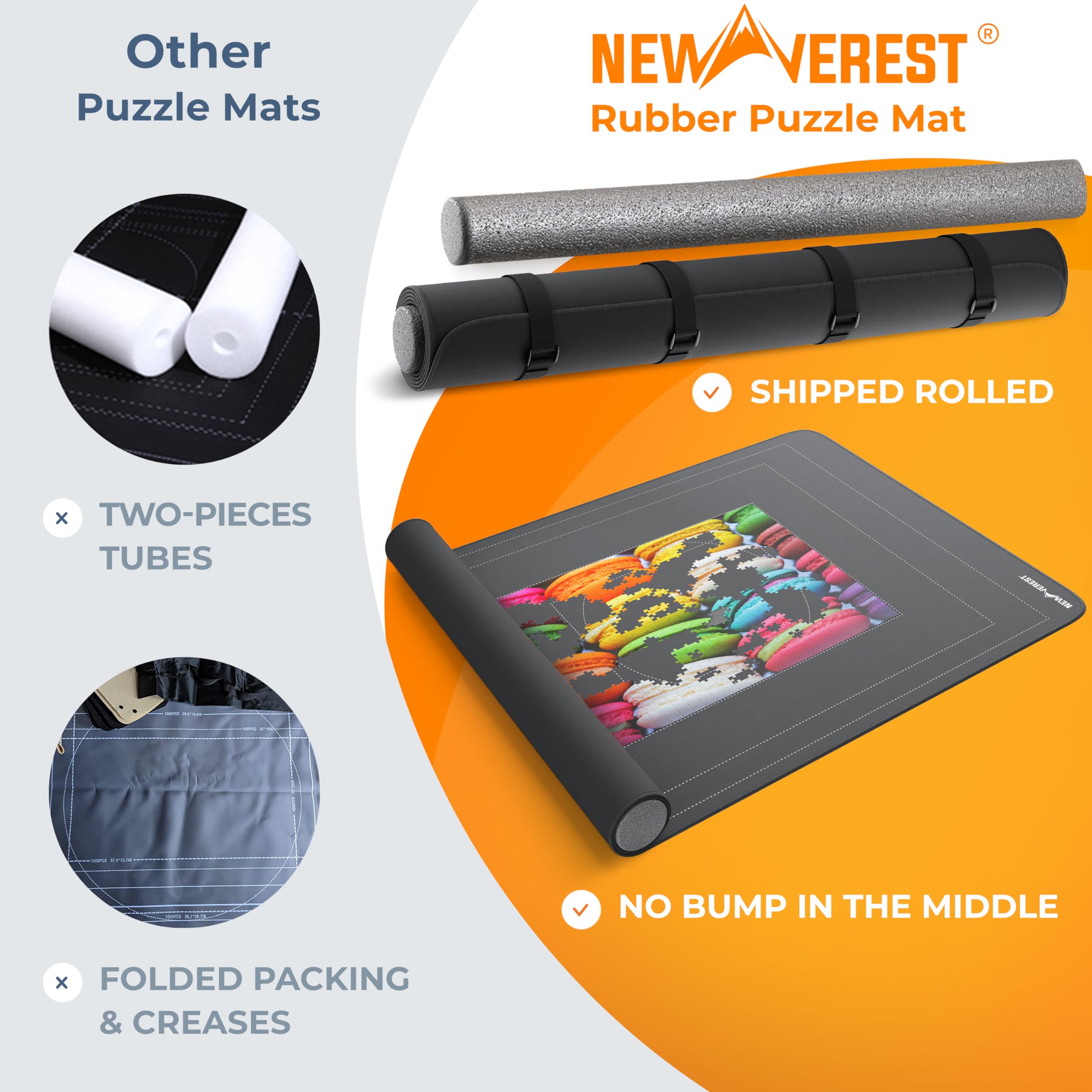 Newverest three sorting trays help organize pieces without distraction.