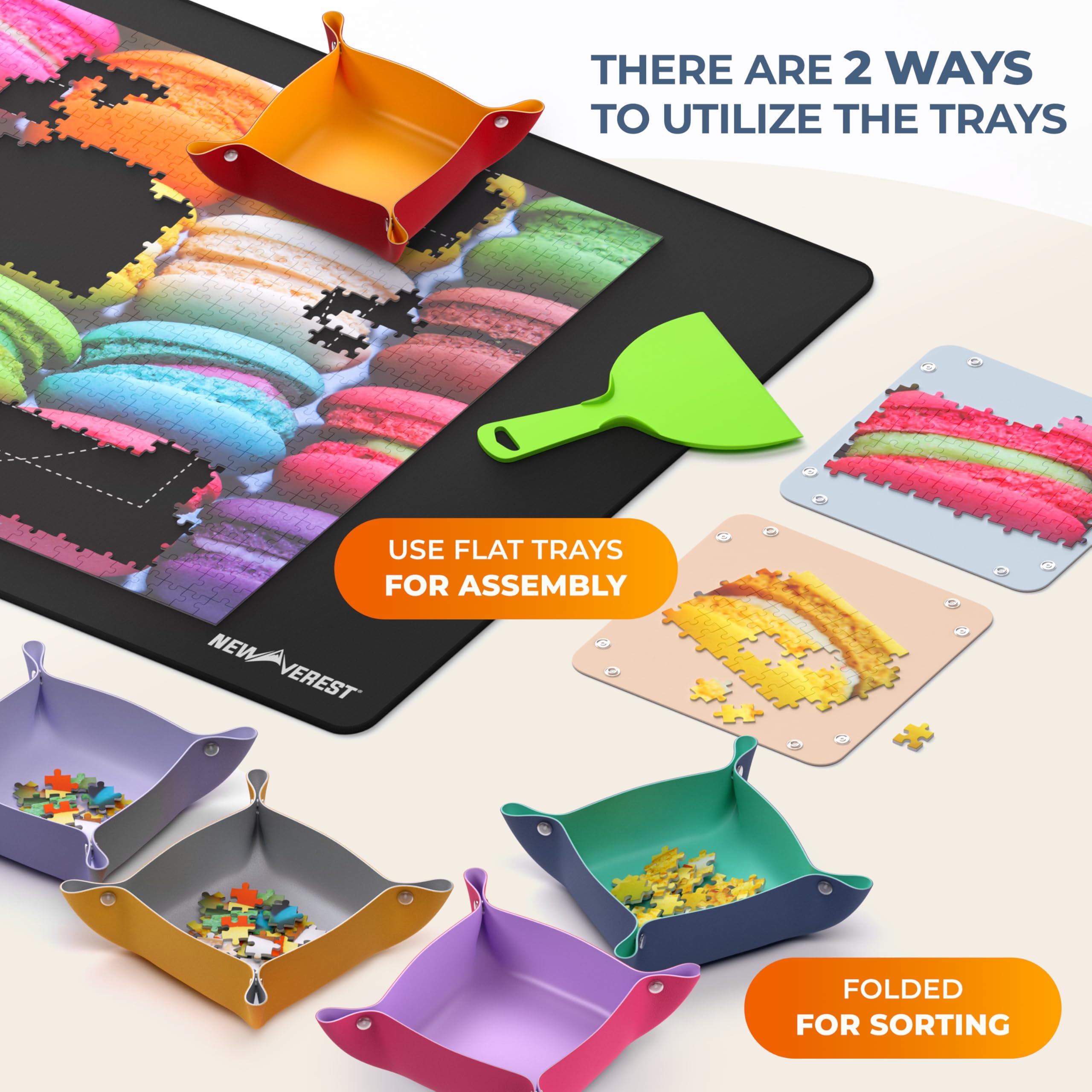 Newverest multi-function scraper moves puzzle sections and applies glue evenly