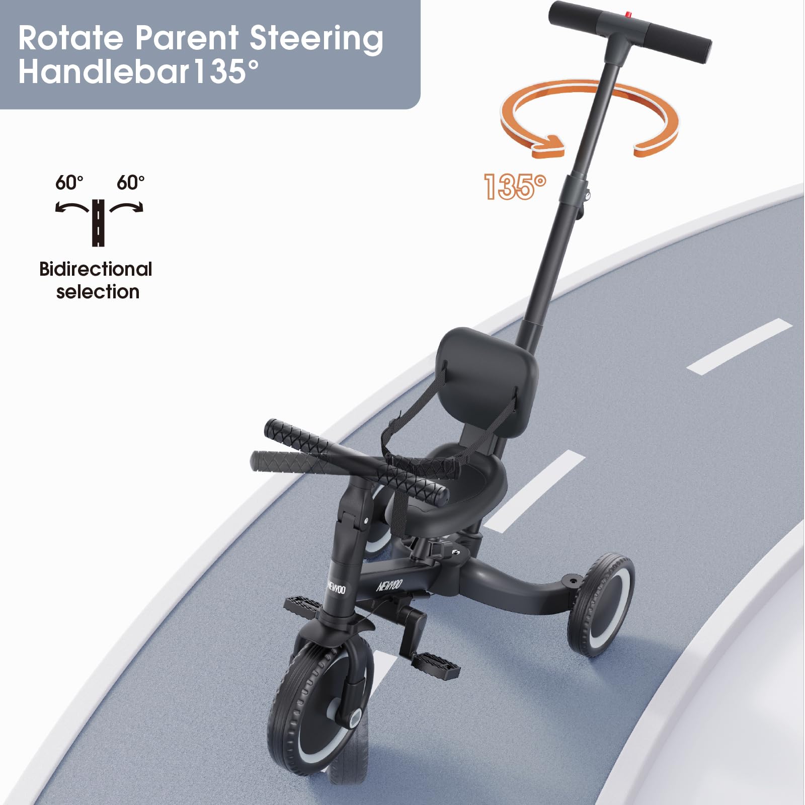 newyoo Toddler Bike easy assembly for quick setup and flexible growth