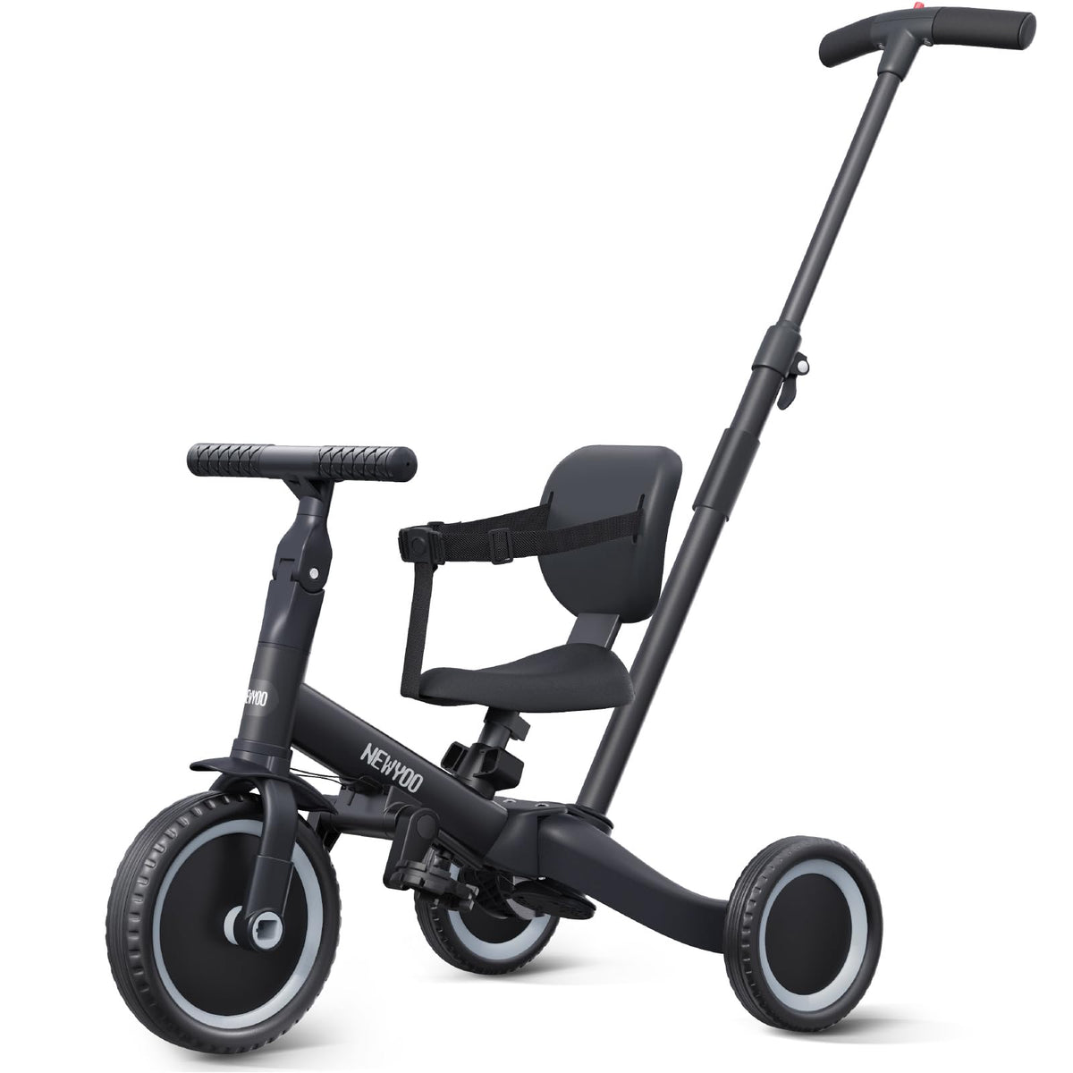 newyoo Toddler Bike with push handle provides easy guidance for parents