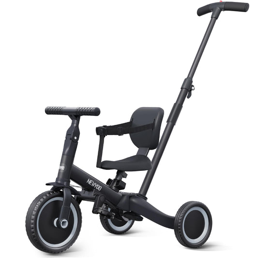 newyoo Toddler Bike with push handle provides easy guidance for parents