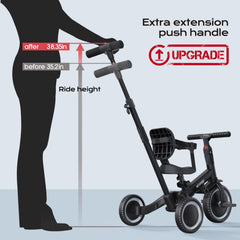 newyoo Toddler Bike detachable backrest grows with your child
