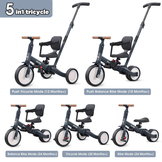 Newyoo TR007 push-handle mode helps parent-assisted riding