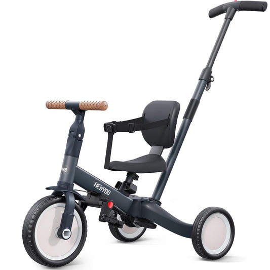 Newyoo TR007 toddlers tricycle during assembly for quick setup