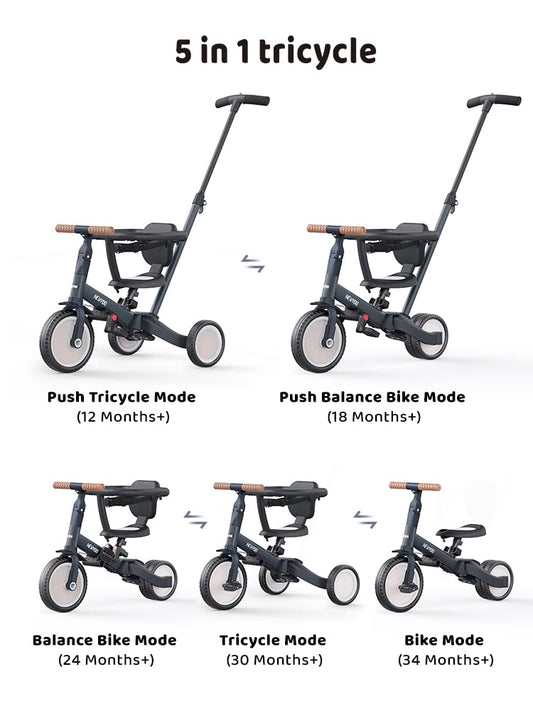 Newyoo TR008 with parent push handle for guided riding