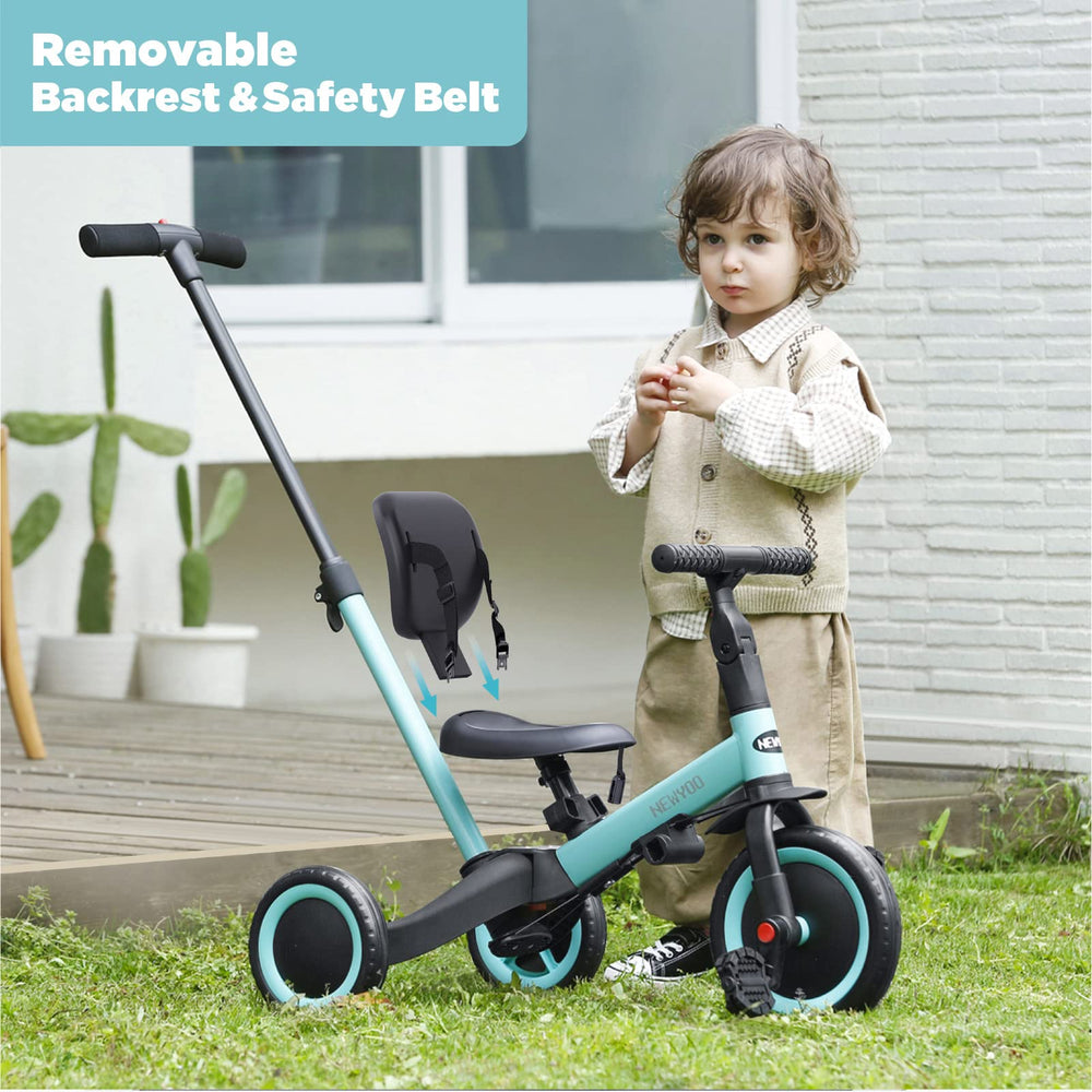 newyoo tricycle backrest and safety belt for secure rides