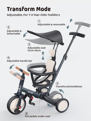 Newyoo tricycle carbon steel frame delivers durable outdoor performance