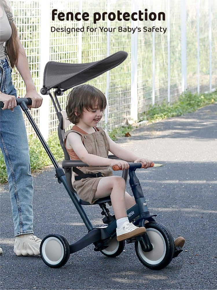 Newyoo tricycle EVA wheels cushion shocks for smoother sidewalks