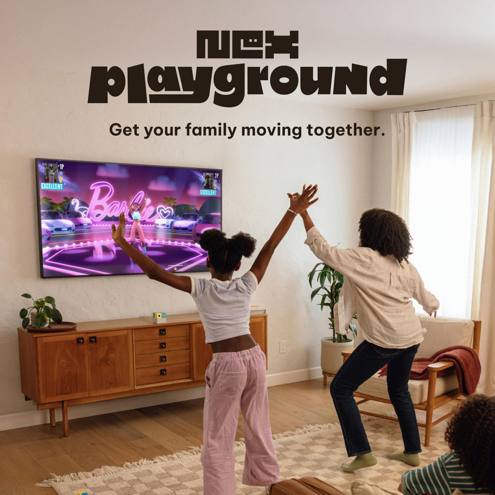 Nex Playground family motion in action for engaging, screen-based family games