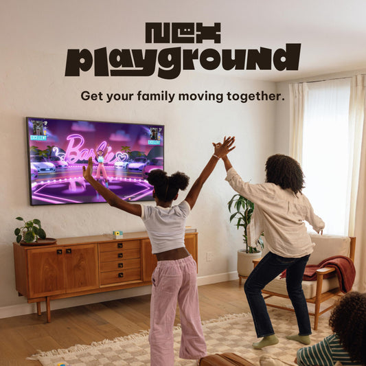 Nex Playground family motion in action for engaging, screen-based family games
