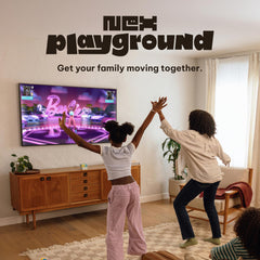 Nex Playground family motion in action for engaging, screen-based family games