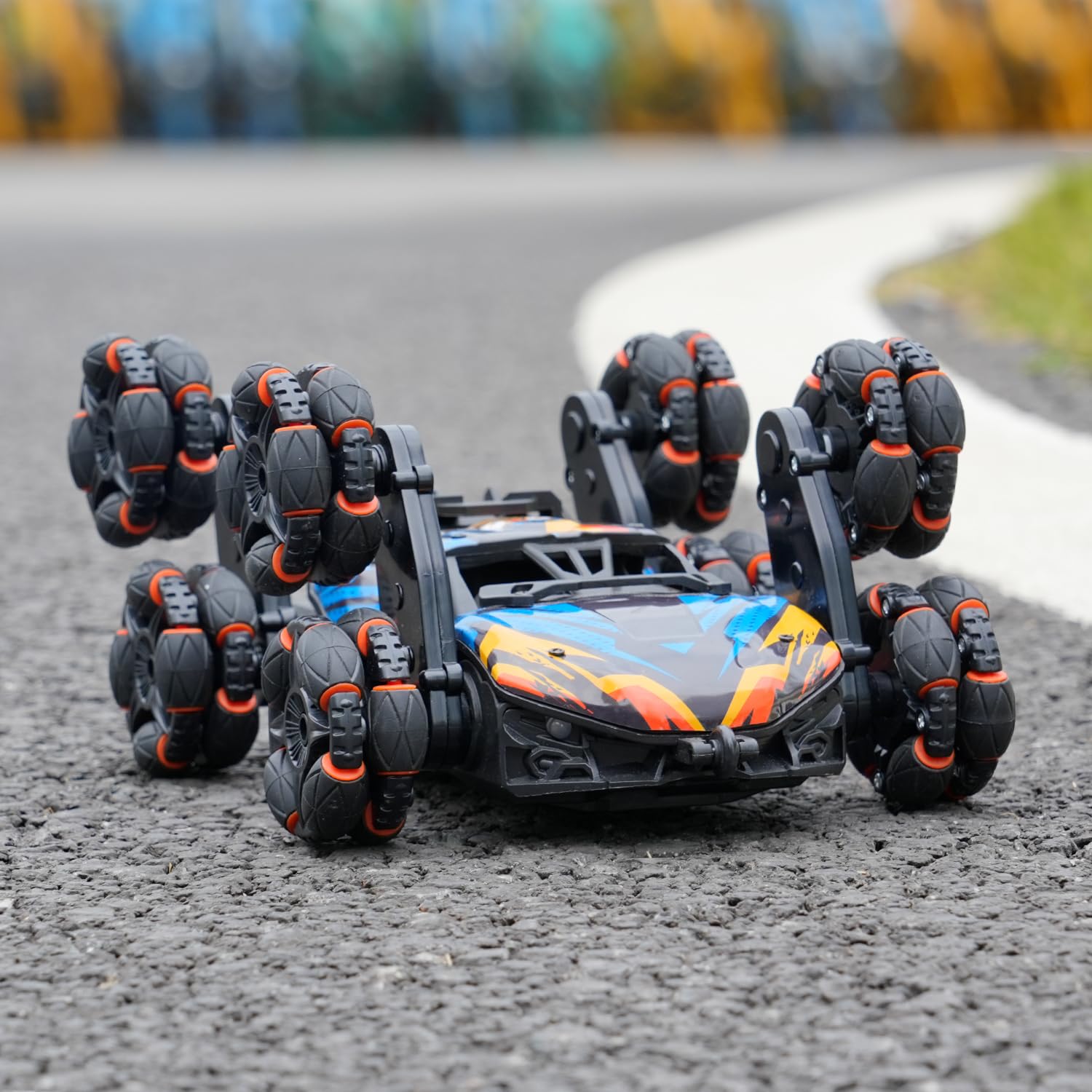 NEXBOX Cool 8-Wheels flashing lights evoke arcade vibes during night play