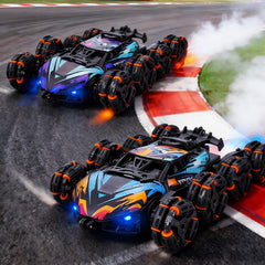NEXBOX Cool 8-Wheels side drive illustrates agile turning on various floor types