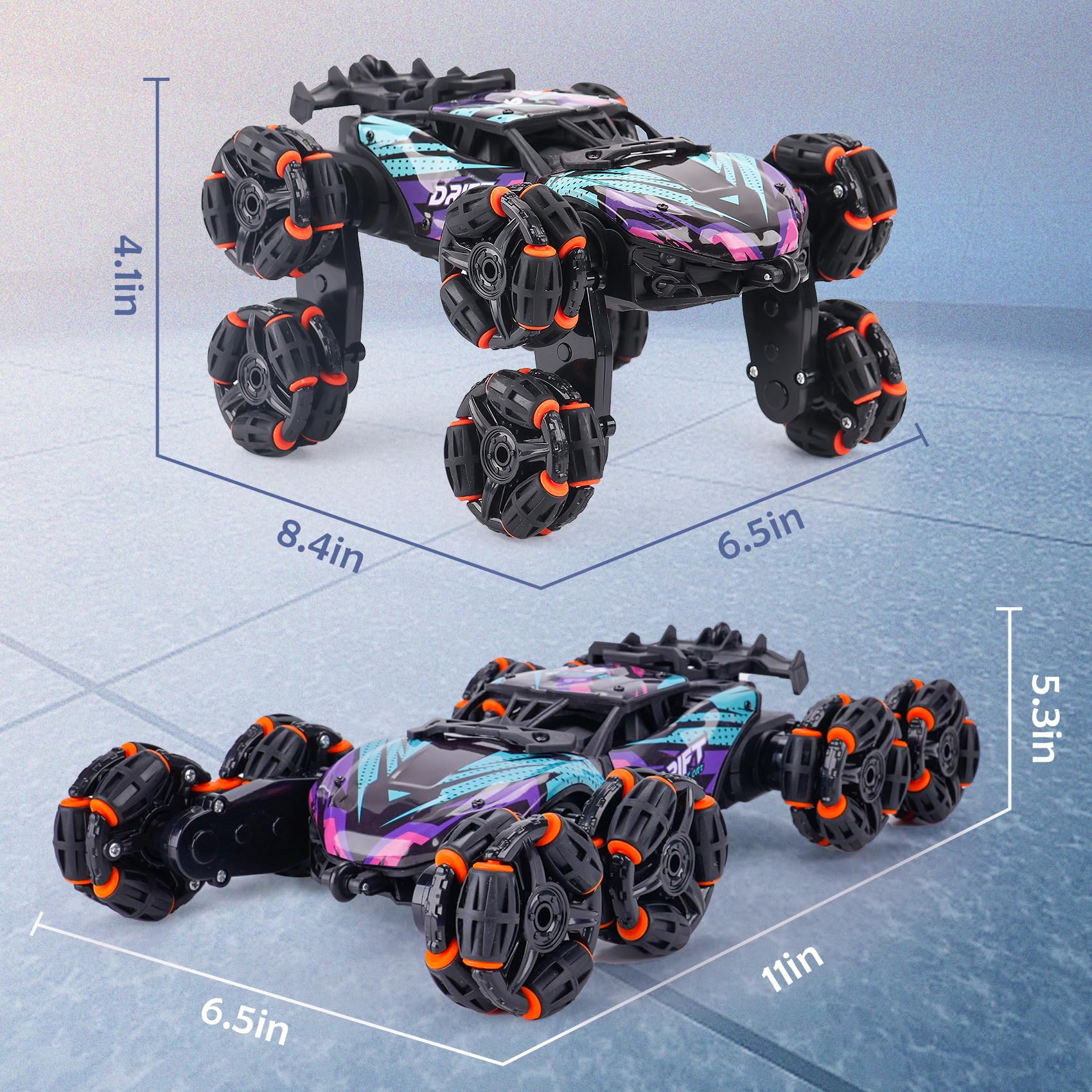 NEXBOX indoor-outdoor RC car suitable for versatile play spaces.