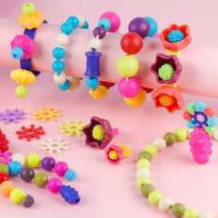NEXBOX Safe beads for ages 3-6, kid-friendly crafting set.