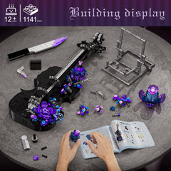 Elegant gothic display piece from NexBrixxi brightens shelves and desks.