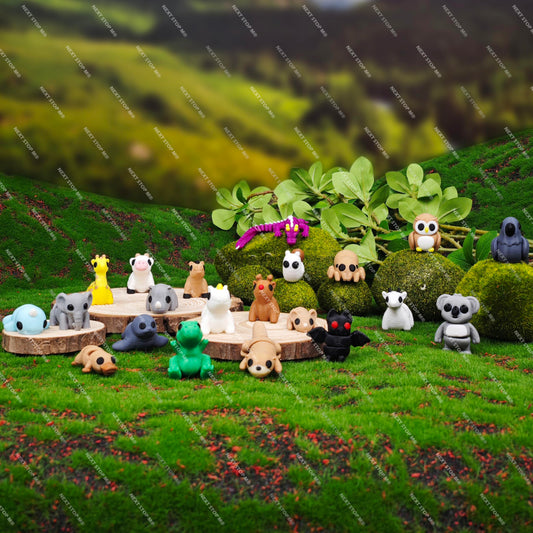 Next Stop M panda figurine with movable limbs for desk decor and storytelling