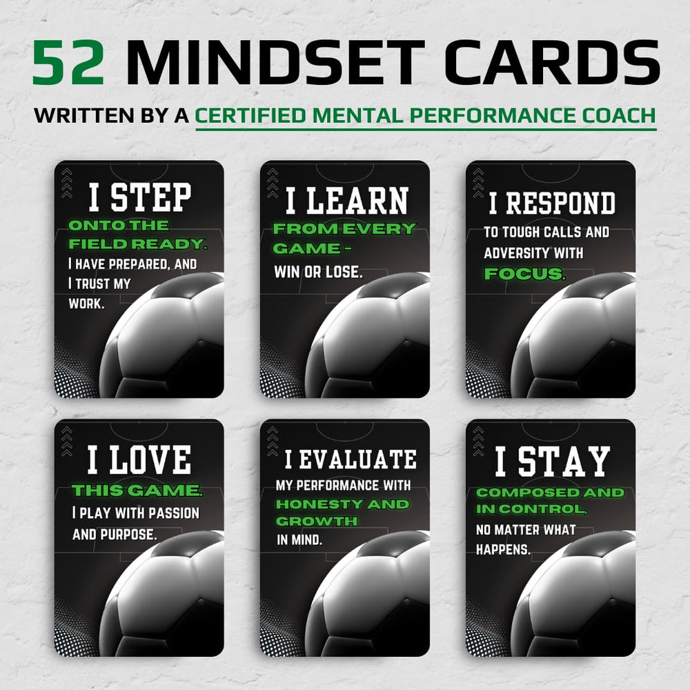Next Play Mindset in-hand, durable compact confidence boosters for sideline routines.