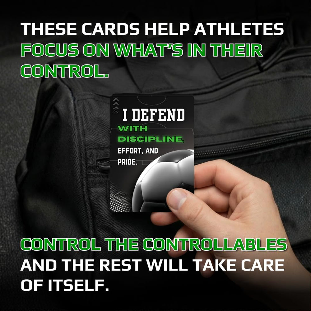 Next Play Mindset deck in locker room during warmups enhances focus.