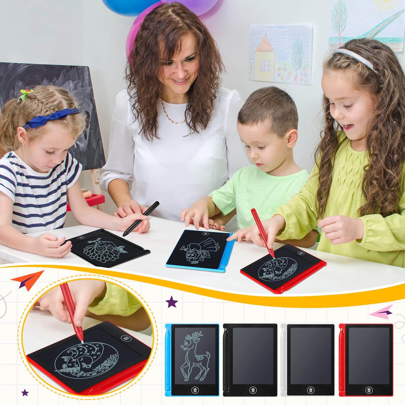 Nezyo travel-friendly doodle board perfect for cars, planes, and cafes.