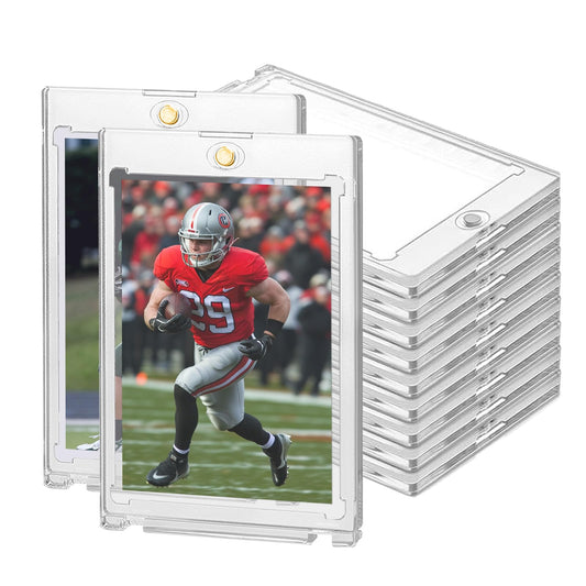 Ngdiluxury 130PT card holder pack 18 clear view for trading cards